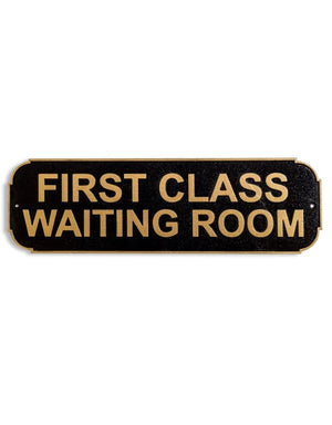 "First Class" Wall Plaque
