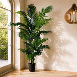 Tall Faux Leafy Palm