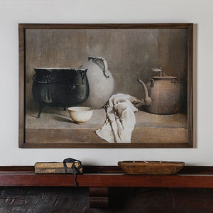 Aged Kitchen Scene Art