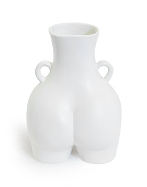 White Love Handles Vase - 3 Sizes
