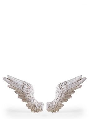 Wall Mounted White Angel Wings