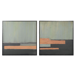 Set of Block Framed Canvases
