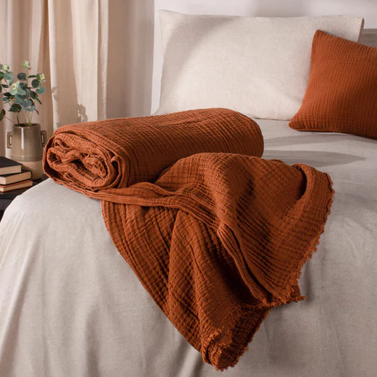 Brick Crinkle Throw