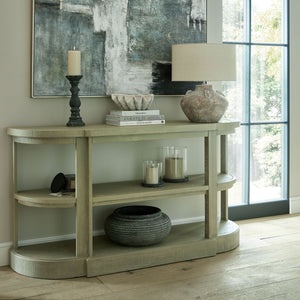 Curved Solitaire Console Table