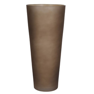 Smokey Olive Brown Vase