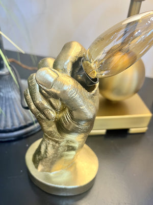 Hades Hand Gold Lamp