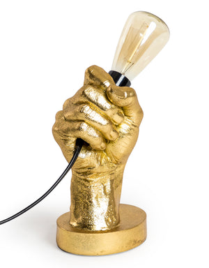 Hades Hand Gold Lamp