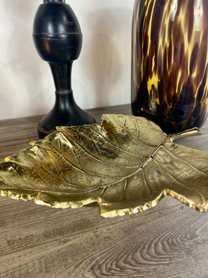 Large Gold Leaf Dish