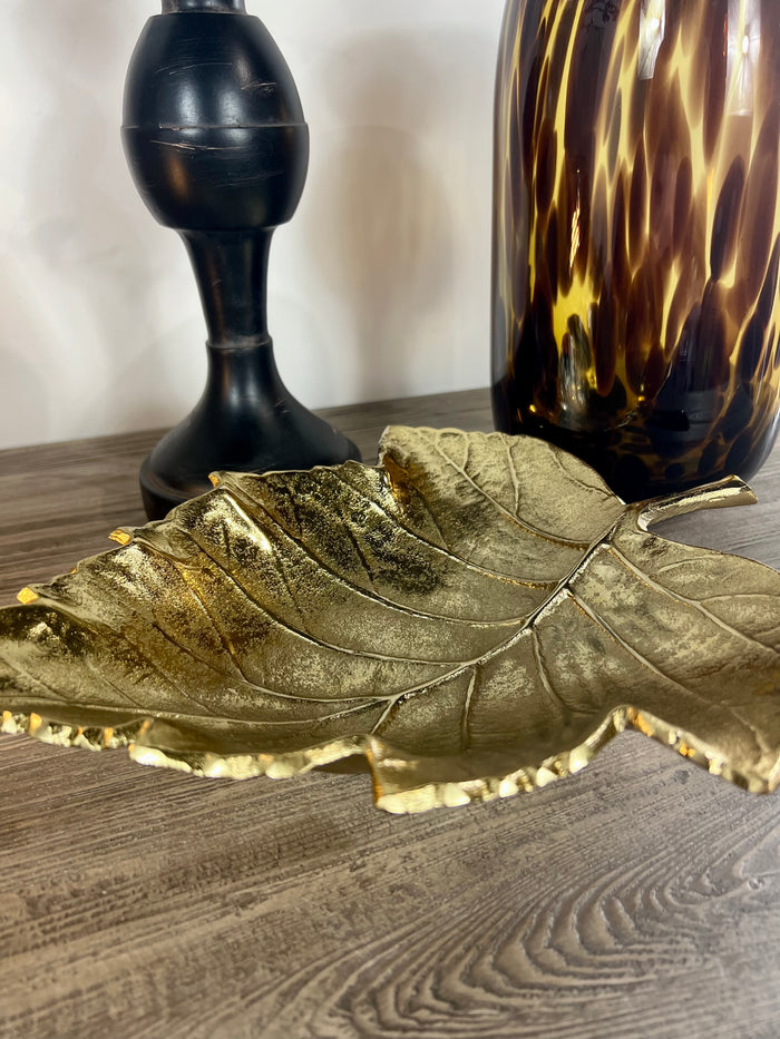 Large Gold Leaf Dish