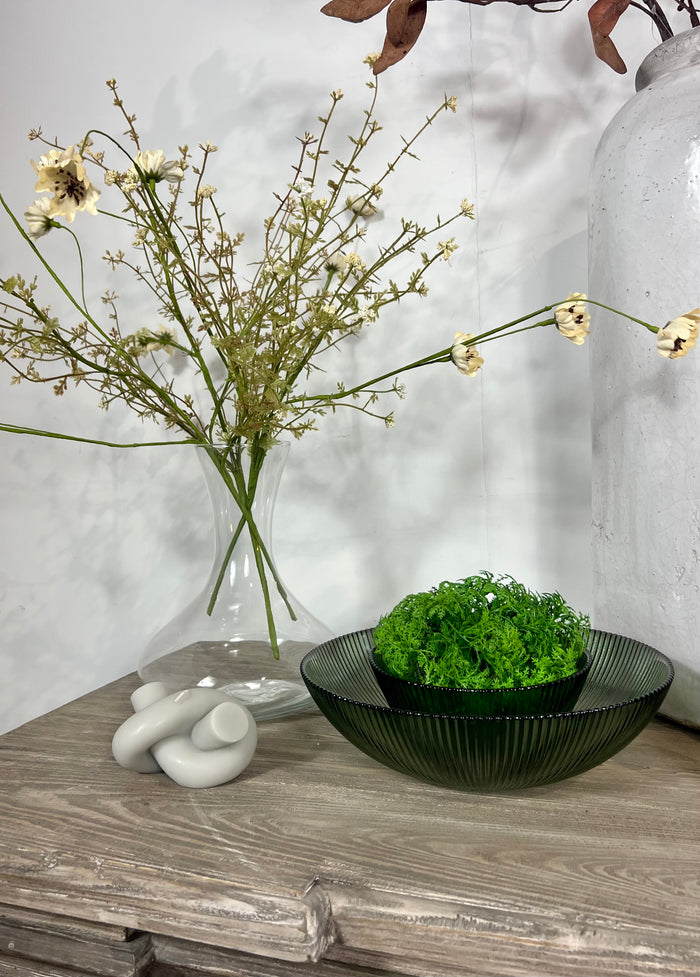 Large Emerald Glass Bowl