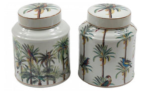 Large Palm Tree Jar