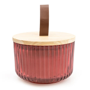 Large Red Cassis Candle
