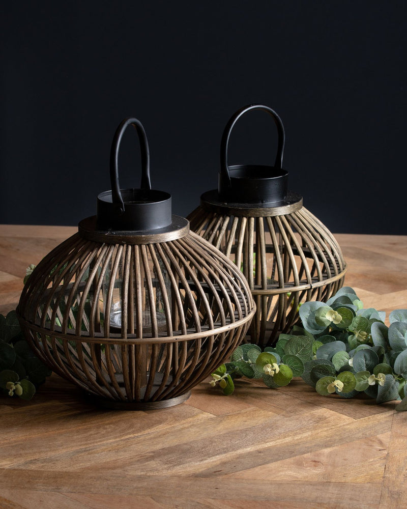 Hanging bamboo online lantern