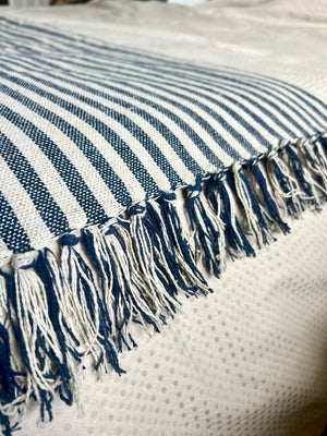 Striped Cotton Throw - 4 Colours