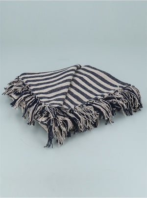 Striped Cotton Throw - 4 Colours