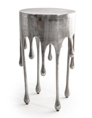 Silver Leo Drip Side Table