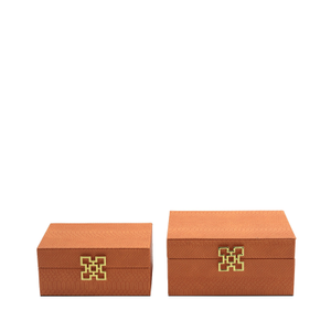 Set of 2 Orange Miles Boxes