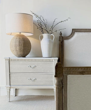 Sorbus Rattan Table Lamp