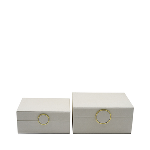 Set of Luna Shagreen Boxes