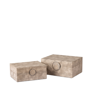 Set of Luna Snakeskin Boxes