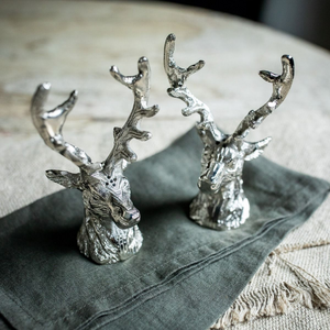 Stag Bust Salt and Pepper