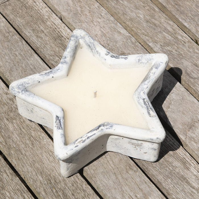 Stone Star Candle