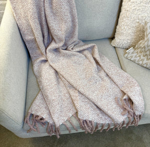Supersoft Herringbone Throw