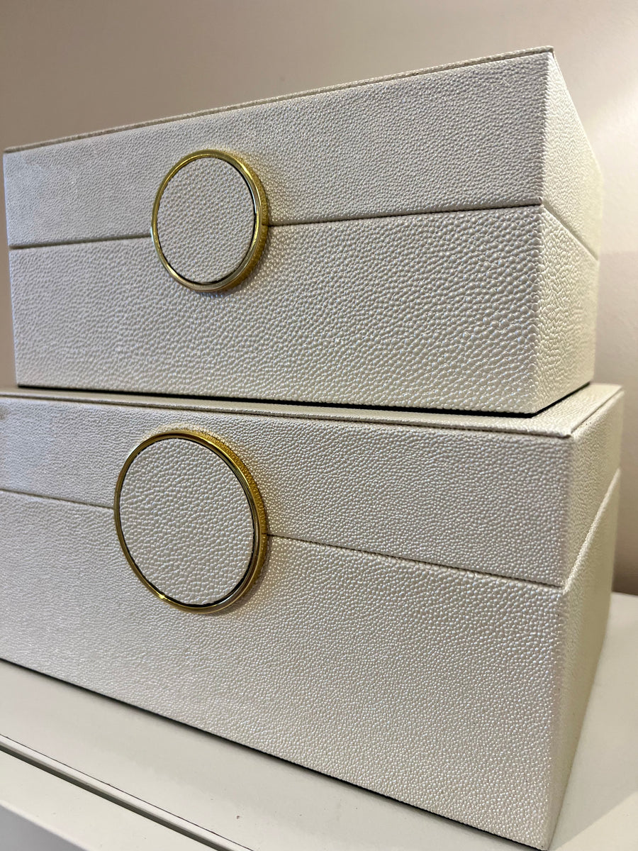 Set of Luna Shagreen Boxes – Dear Grace Home Interiors