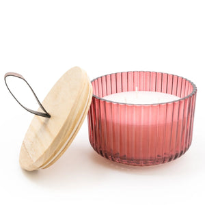 Large Red Cassis Candle
