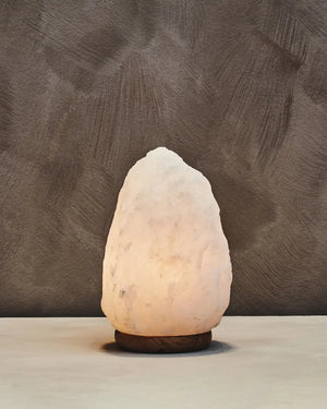 Remi White Salt Lamp