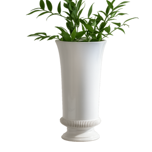 Adelaide White Footed Vase