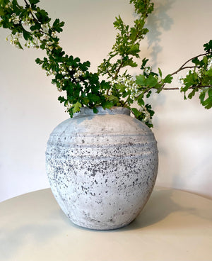 Large Corfe Aged Stone Vase