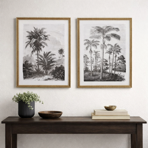 Framed Colonial Sketch - Set of 2