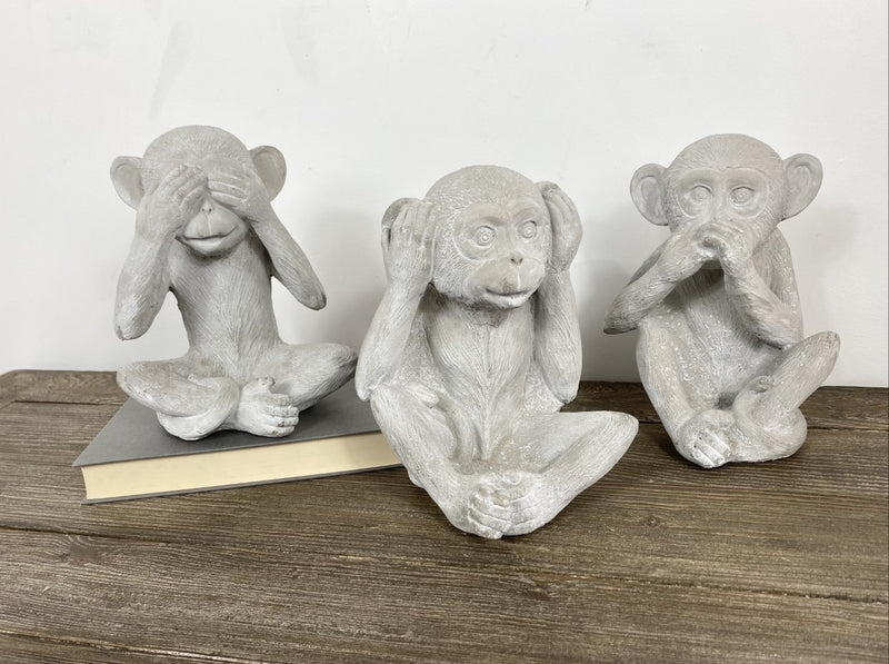 Cement Wise Monkeys Dear Grace Home Interiors