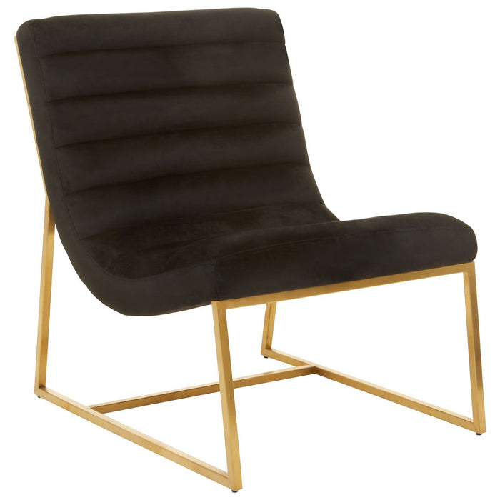 Black Velvet Vogue Chair