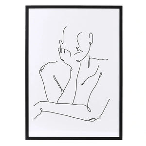 Framed Male Sketch