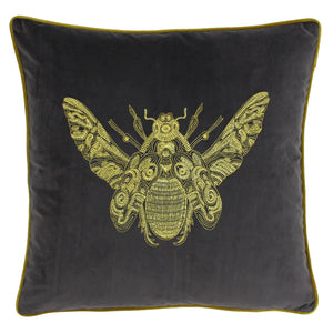 Kieran Charcoal Bee Cushion