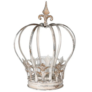 White Distressed Crown