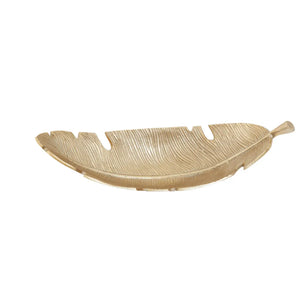 Gold Curved Feather Dish