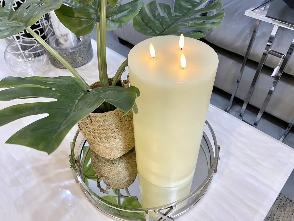 Tall led pillar candles deals