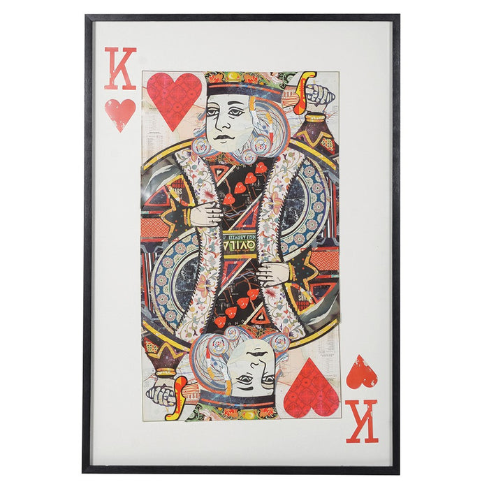 King of Hearts Layered Framed Art