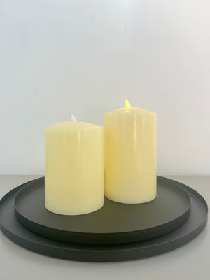 Everyday Wide Ivory LED Candle - 2 Sizes