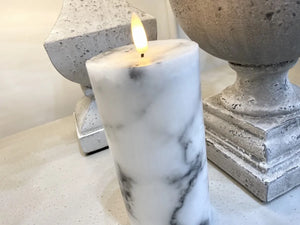 Deluxe Marble LED Wax Candle - 3 Sizes