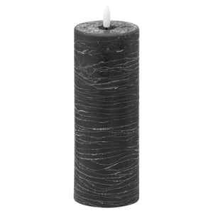 Deluxe Anthracite LED Wax Candle - 3 Sizes