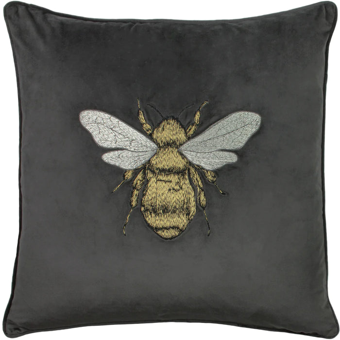 Albie Grey Bee Cushion - 3 Options