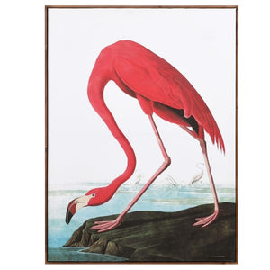 Large Tropical Flamingo Print