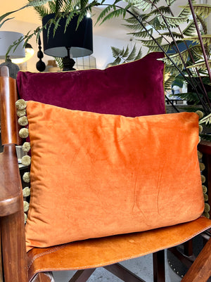 Orange and Olive Clarrie Cushion - 3 Options