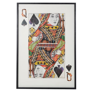 Queen of Spades Layered Framed Art