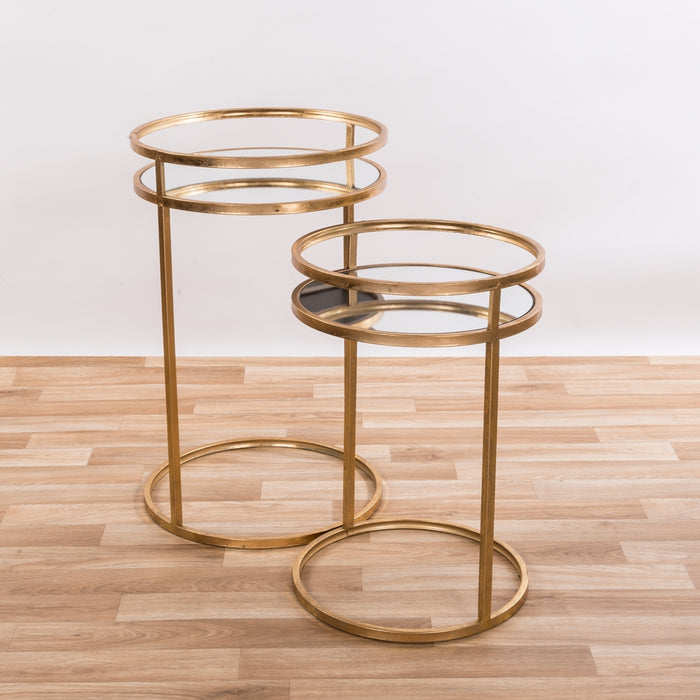 Naomi Gold Halo Nesting Tables