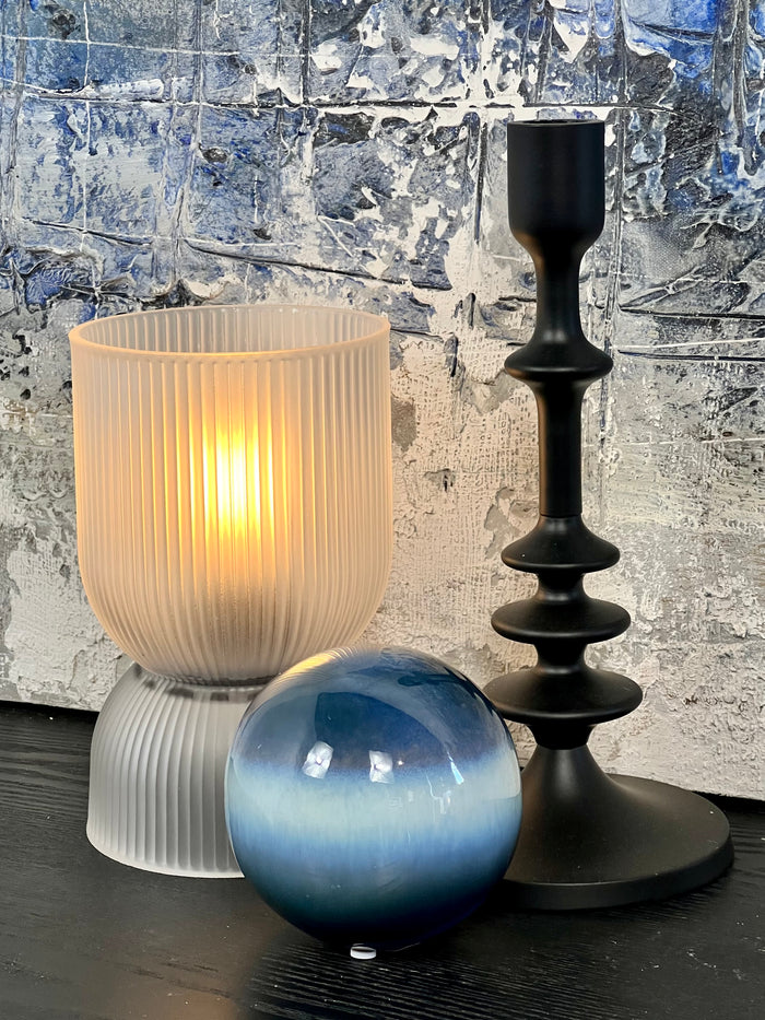 Grey Hourglass LED Light